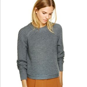 Aritzia Wilfred Calais Sweater in Charcoal Gray